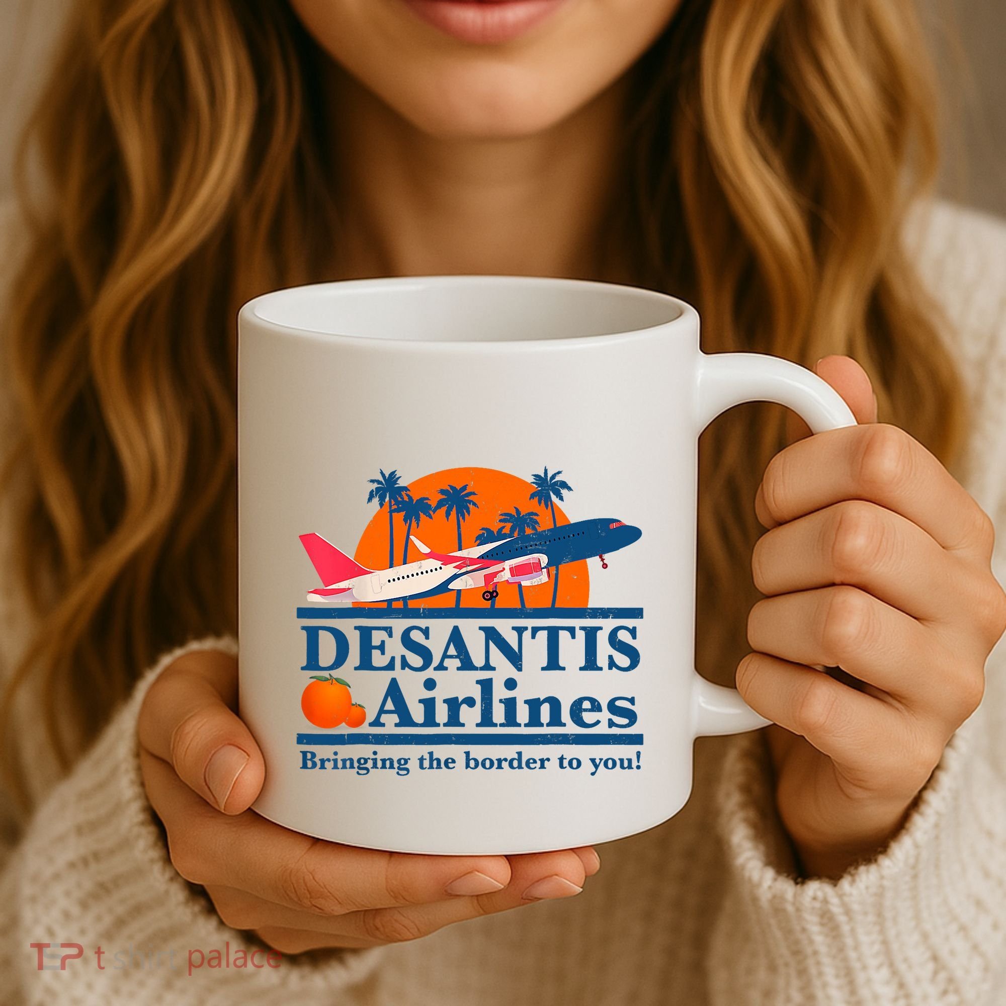Desantis Airlines Funny Political Meme Ron Desantis Governor Coffee Mug