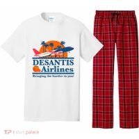 Desantis Airlines Funny Political Meme Ron Desantis Governor Pajama Set thumb 0