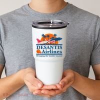 Desantis Airlines Funny Political Meme Ron Desantis Governor Tumbler thumb 2