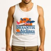 Desantis Airlines Funny Political Meme Ron Desantis Governor Tank Top thumb 3