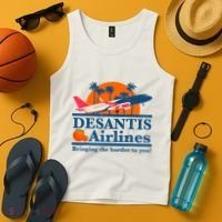 Desantis Airlines Funny Political Meme Ron Desantis Governor Tank Top thumb 4
