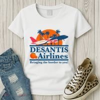 Desantis Airlines Funny Political Meme Ron Desantis Governor Women's T-Shirt thumb 3