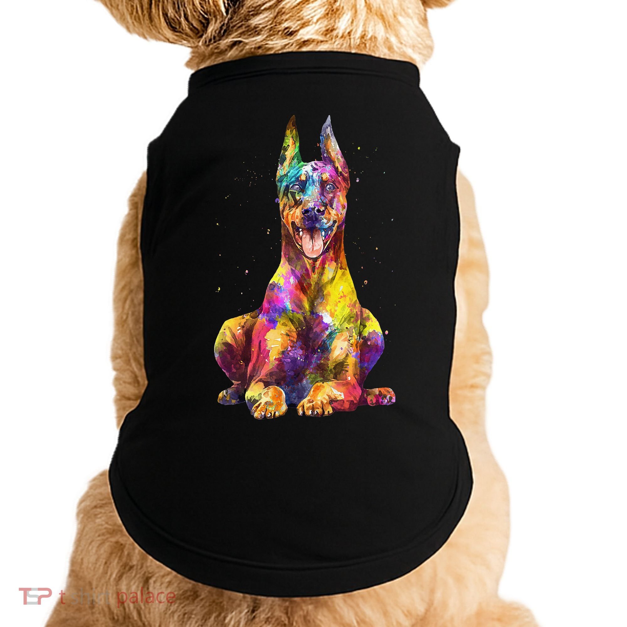 Doberman Art For  Dobie Doberman Pinscher Lover Doggie Tank