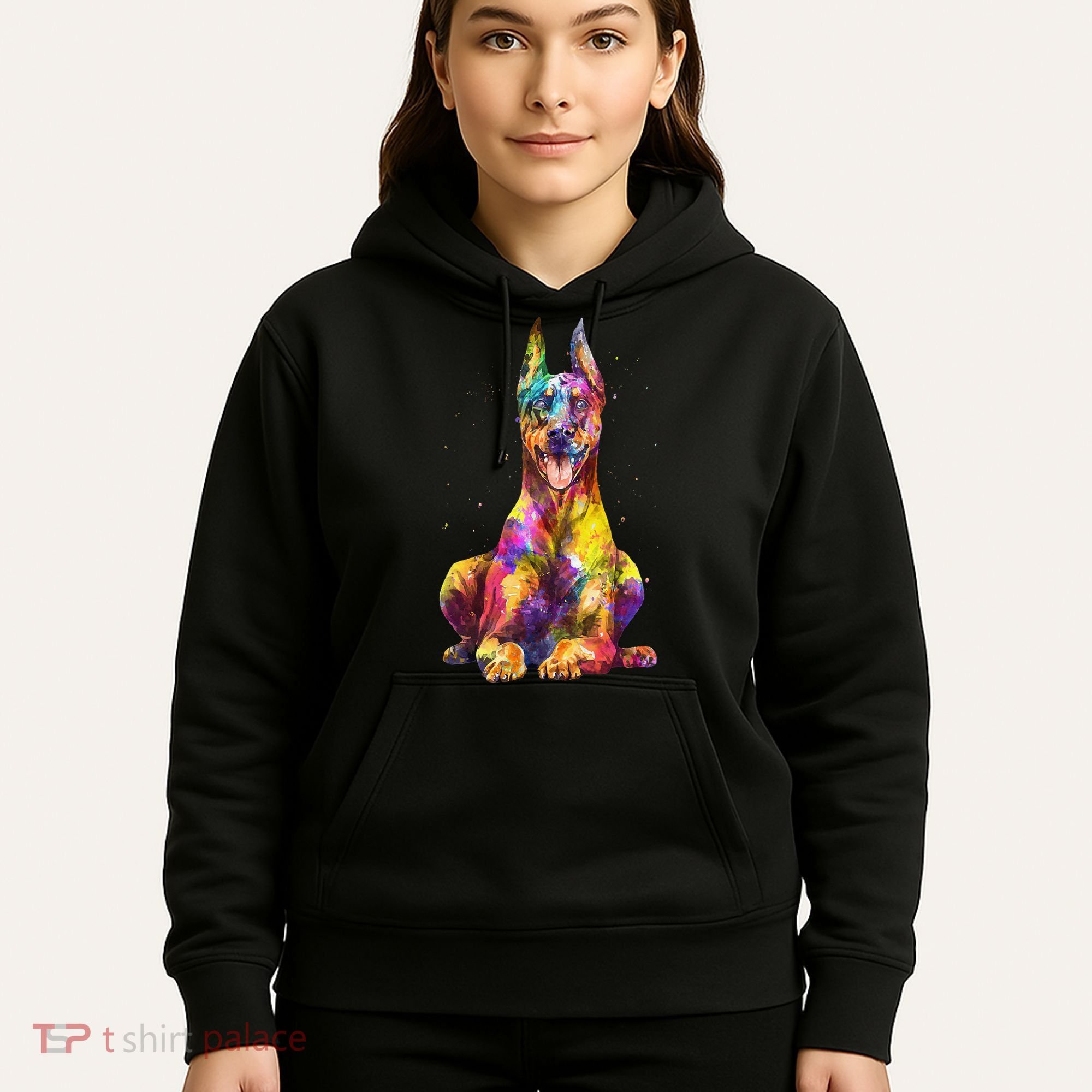 Doberman Art For  Dobie Doberman Pinscher Lover Hoodie