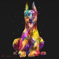 Doberman Art For  Dobie Doberman Pinscher Lover Apron thumb 3