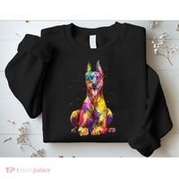 Doberman Art For  Dobie Doberman Pinscher Lover Sweatshirt thumb 2