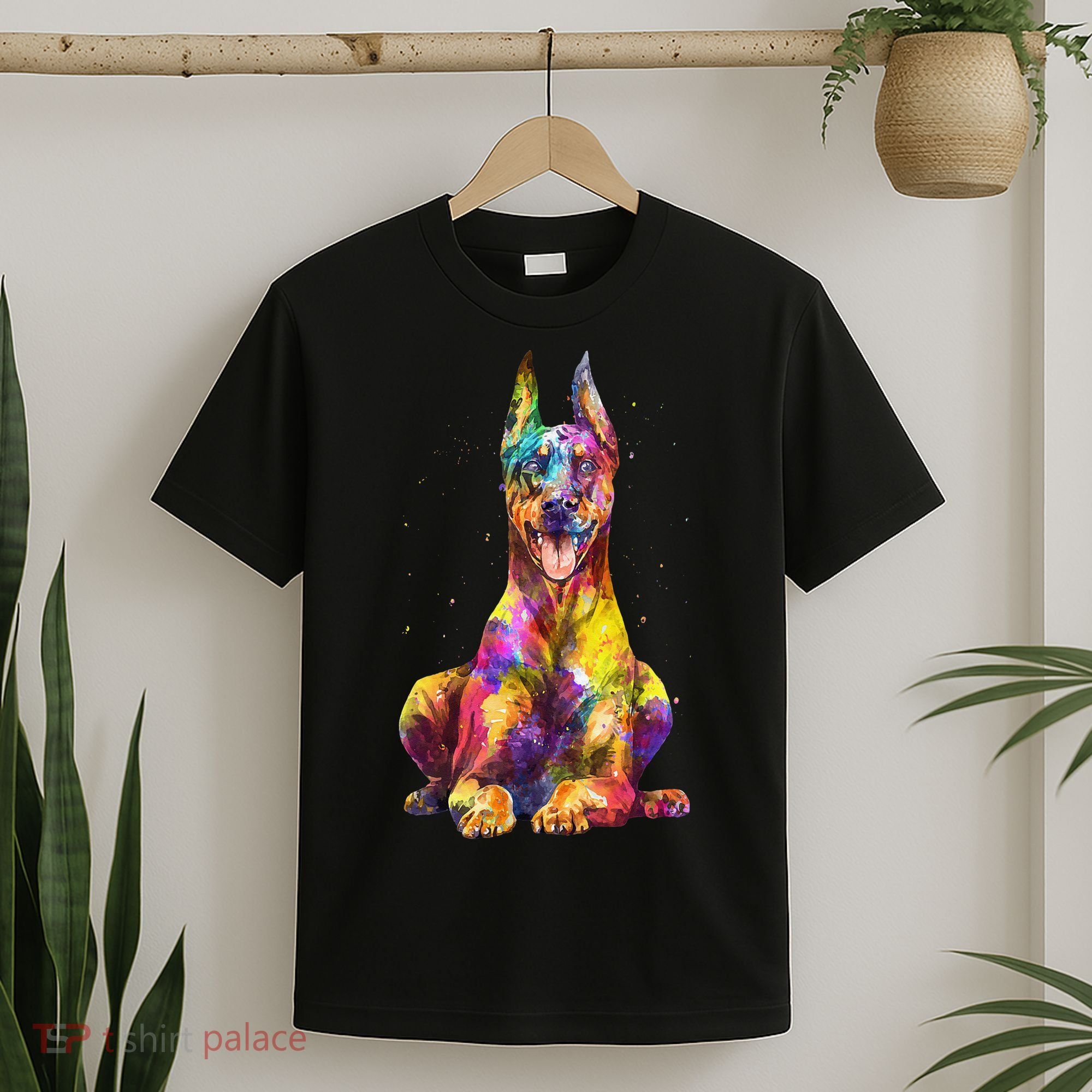 Doberman Art For  Dobie Doberman Pinscher Lover T-Shirt