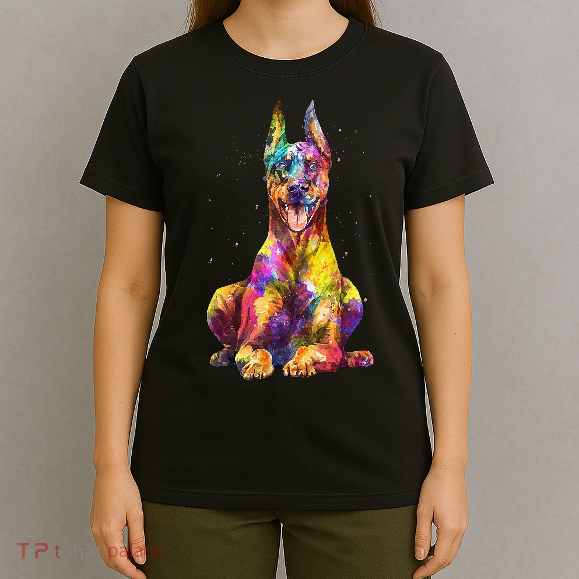 Doberman Art For  Dobie Doberman Pinscher Lover T-Shirt