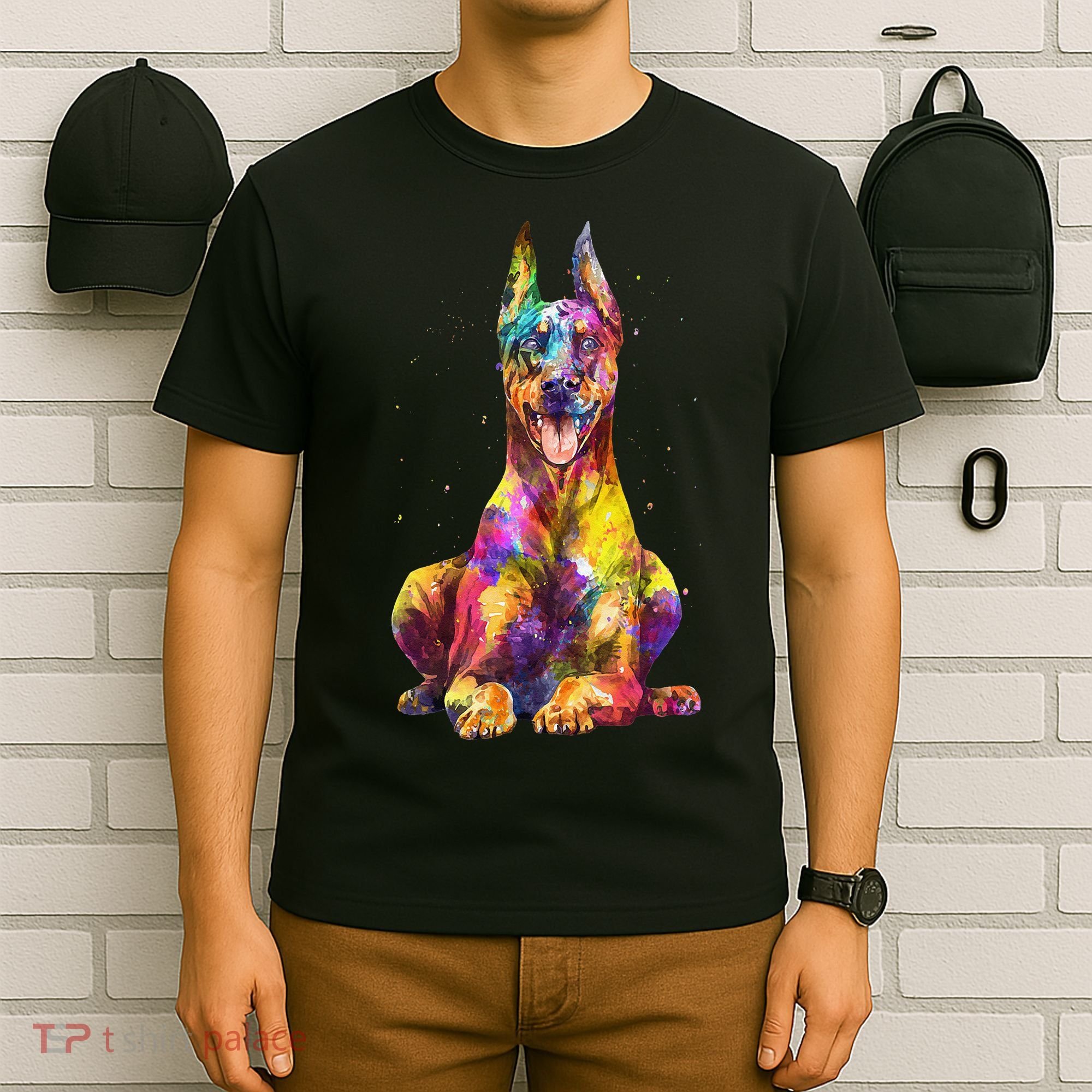 Doberman Art For  Dobie Doberman Pinscher Lover T-Shirt