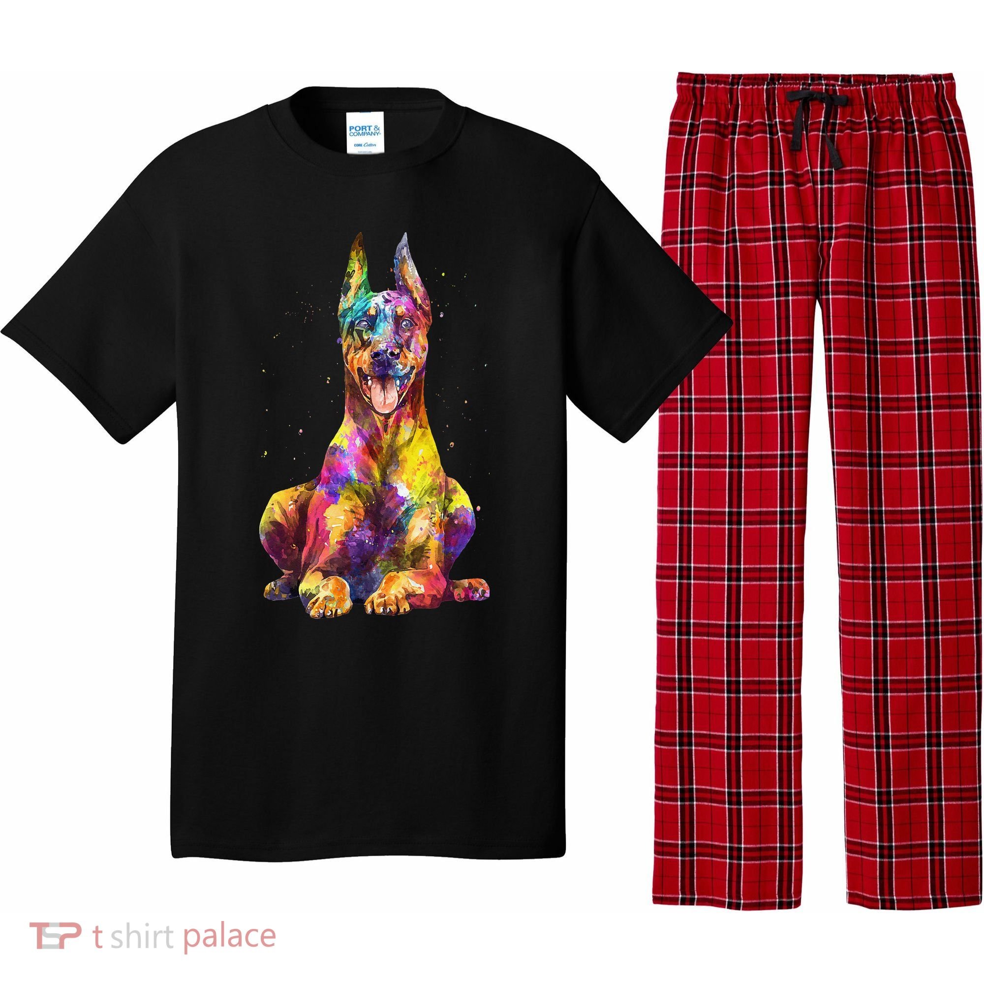 Doberman Art For  Dobie Doberman Pinscher Lover Pajama Set