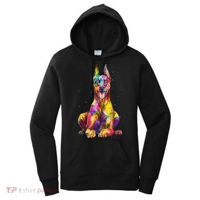 Doberman Art For  Dobie Doberman Pinscher Lover Women's Hoodie