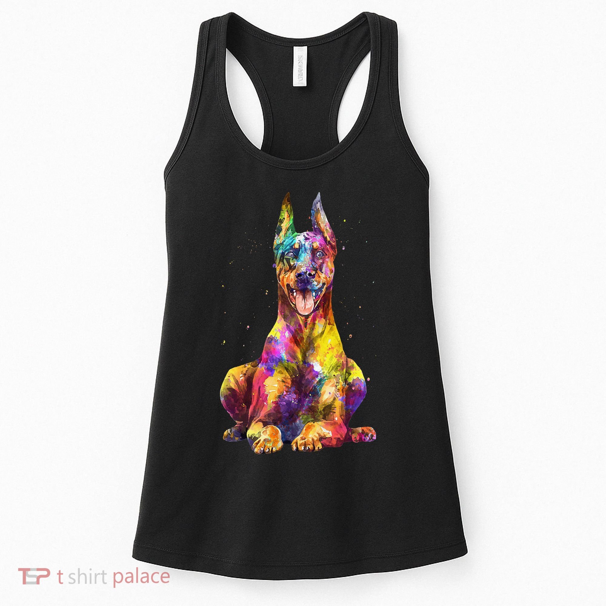 Doberman Art For  Dobie Doberman Pinscher Lover Women's Tank Top