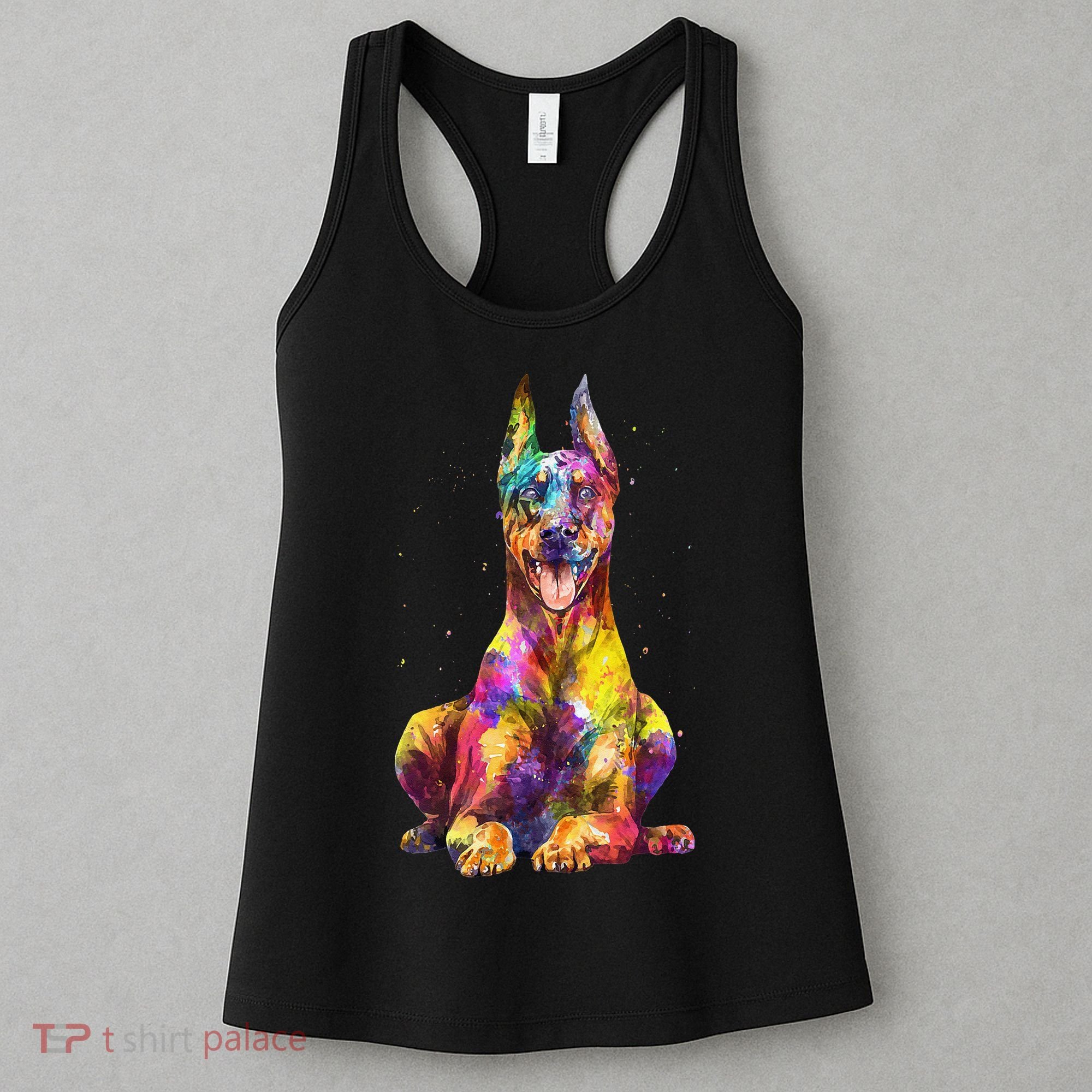 Doberman Art For  Dobie Doberman Pinscher Lover Women's Tank Top