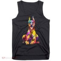 Doberman Art For  Dobie Doberman Pinscher Lover Tank Top thumb 0