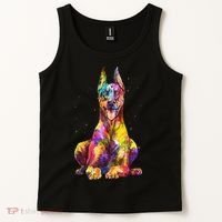 Doberman Art For  Dobie Doberman Pinscher Lover Tank Top thumb 2