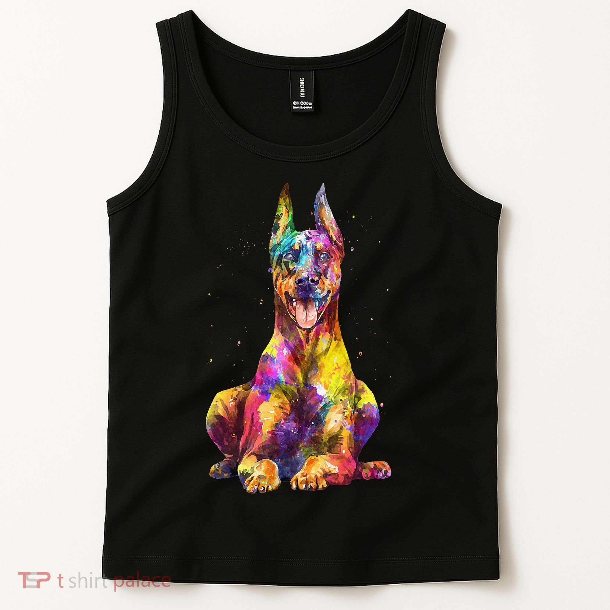 Doberman Art For  Dobie Doberman Pinscher Lover Tank Top