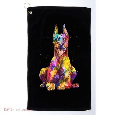 Doberman Art For  Dobie Doberman Pinscher Lover Golf Towel
