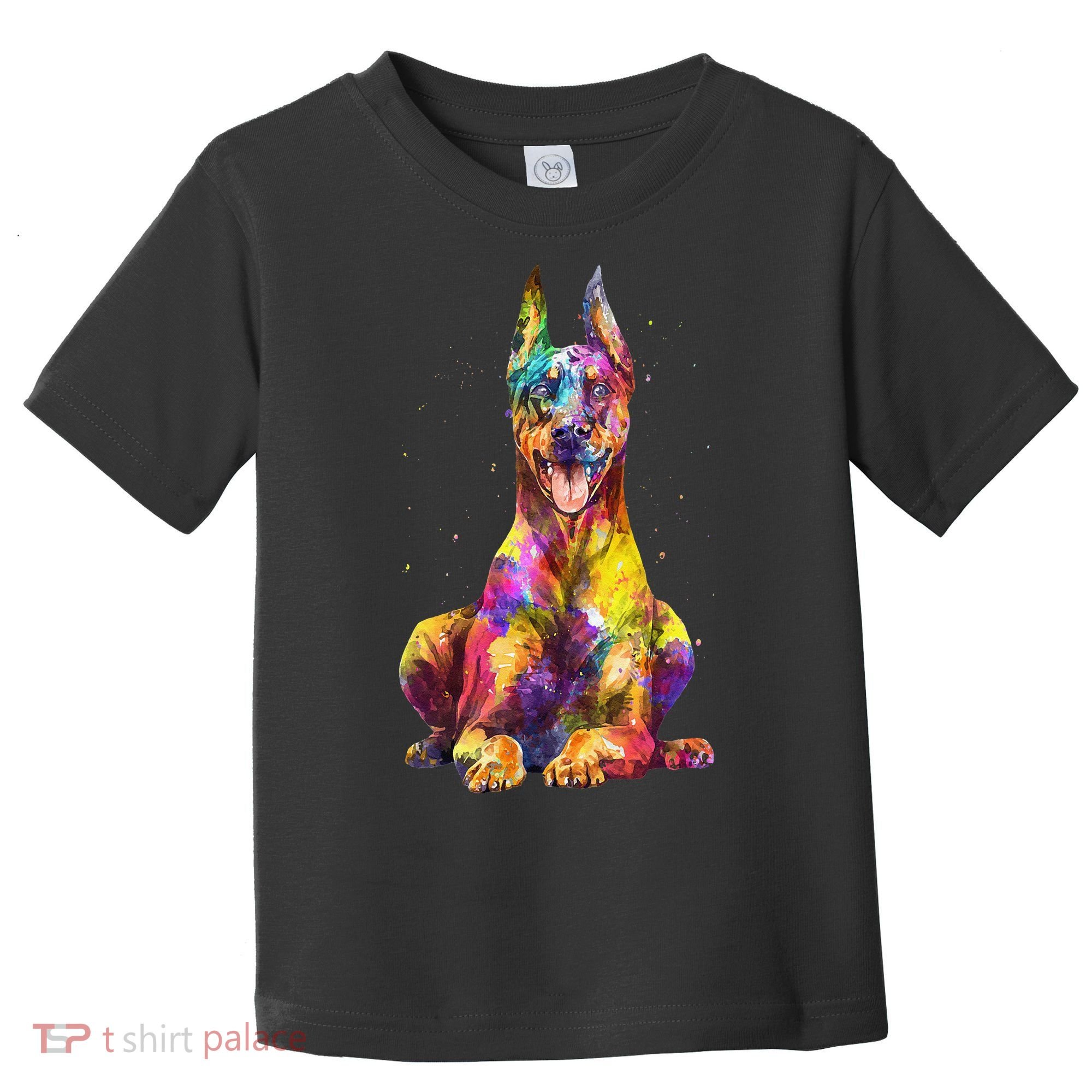 Doberman Art For  Dobie Doberman Pinscher Lover Toddler T-Shirt