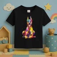 Doberman Art For  Dobie Doberman Pinscher Lover Toddler T-Shirt thumb 3