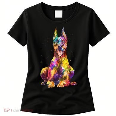 Doberman Art For  Dobie Doberman Pinscher Lover Women's T-Shirt