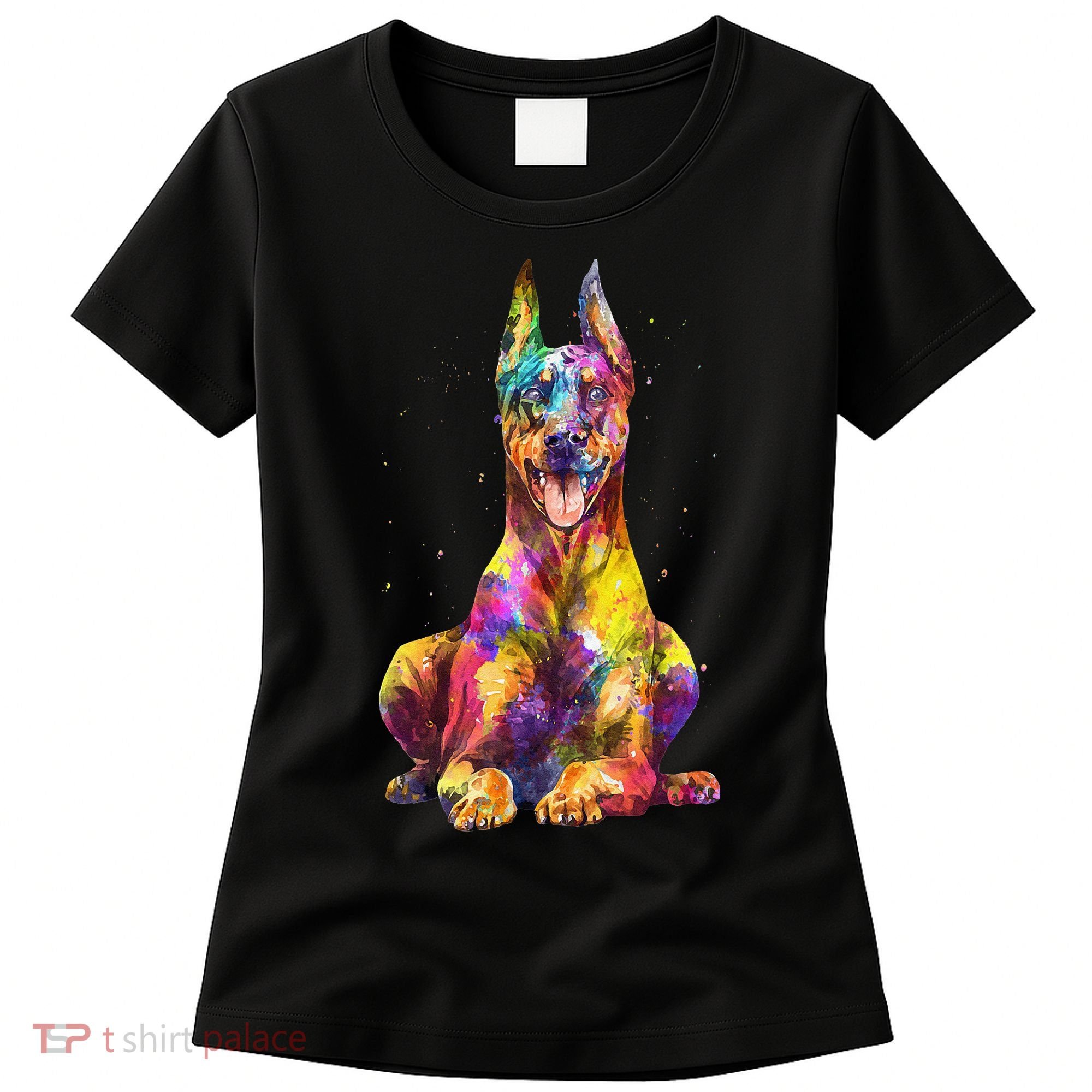 Doberman Art For  Dobie Doberman Pinscher Lover Women's T-Shirt