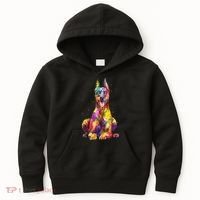 Doberman Art For  Dobie Doberman Pinscher Lover Kids Hoodie thumb 0