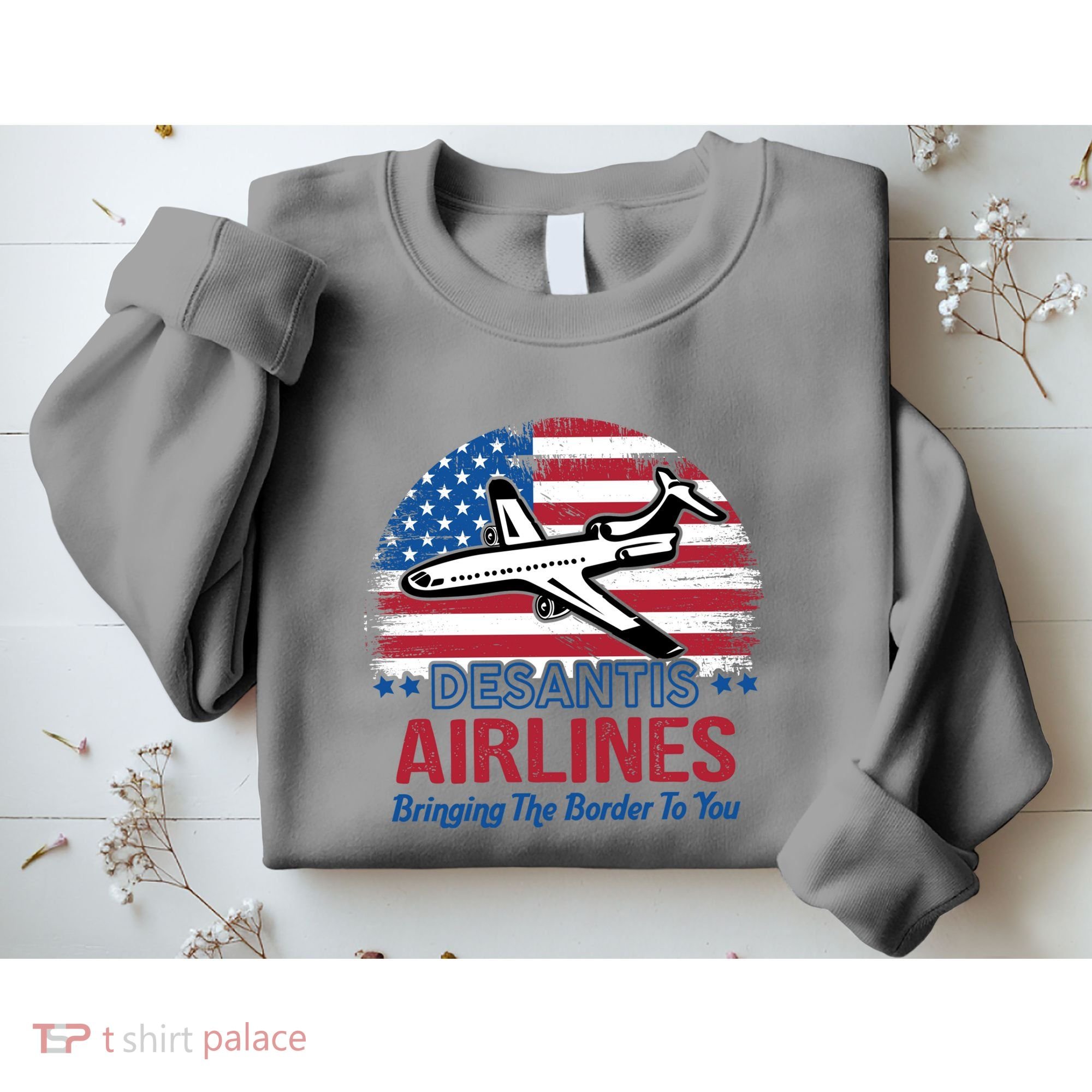 Desantis Airlines Funny Bringing The Border To You Sweatshirt