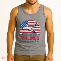 Desantis Airlines Funny Bringing The Border To You Tank Top thumb 3