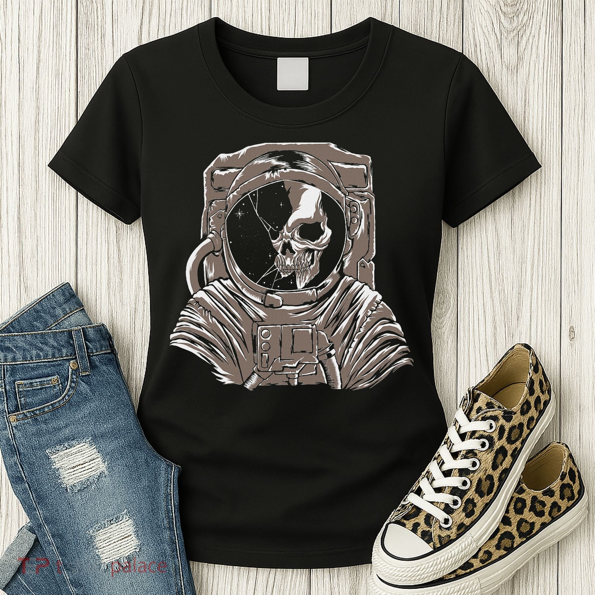 Dead Astronaut Forgotten In Space Galaxy Explorer Women's T-Shirt