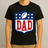 Dad American Football Happy Birthday Family Matching Retro T-Shirt thumb 3