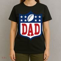 Dad American Football Happy Birthday Family Matching Retro T-Shirt thumb 4