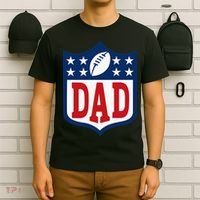 Dad American Football Happy Birthday Family Matching Retro T-Shirt thumb 6