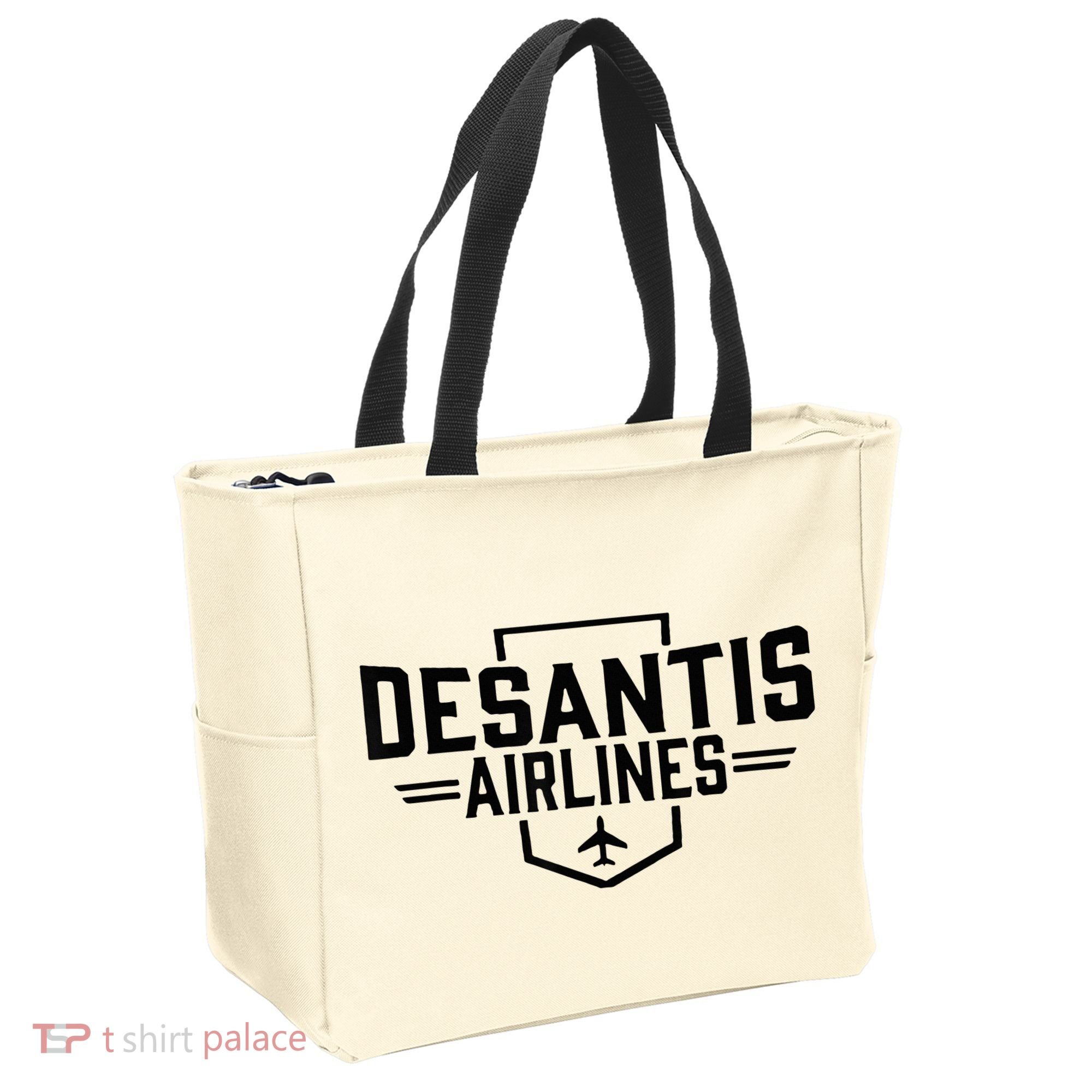 Desantis Airlines Funny Political Meme Ron Desantis Tote Bag