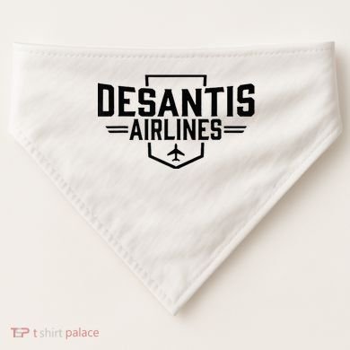 Desantis Airlines Funny Political Meme Ron Desantis USA-Made Doggie Bandana