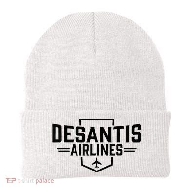 Desantis Airlines Funny Political Meme Ron Desantis Beanie