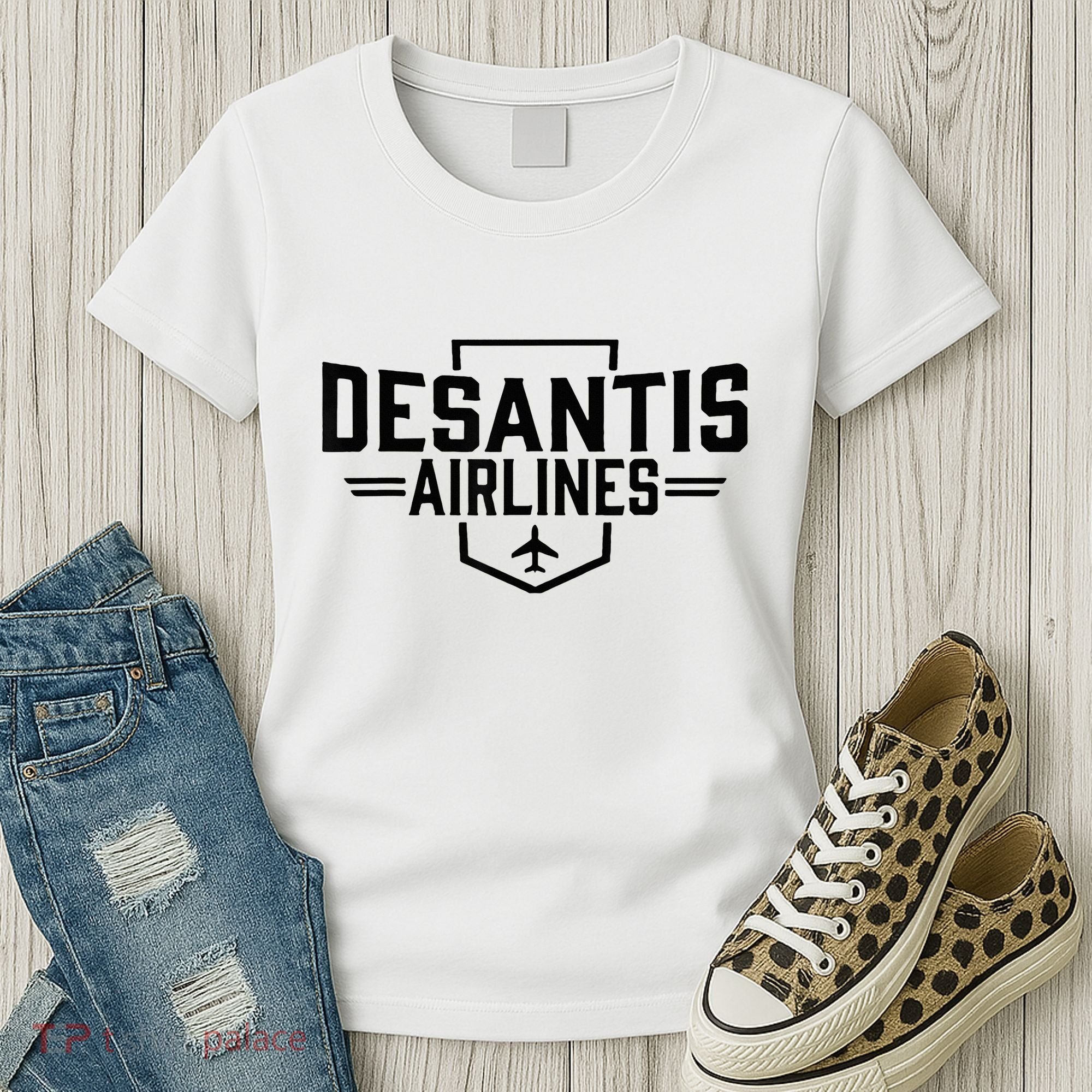 Desantis Airlines Funny Political Meme Ron Desantis Women's T-Shirt