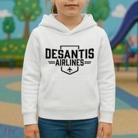 Desantis Airlines Funny Political Meme Ron Desantis Kids Hoodie thumb 3