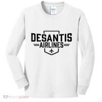 Desantis Airlines Funny Political Meme Ron Desantis Kids Long Sleeve Shirt thumb 0