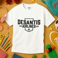 Desantis Airlines Funny Political Meme Ron Desantis Kids T-Shirt thumb 3