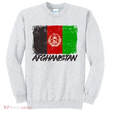 Distressed Afghanistan Flag Sweatshirt