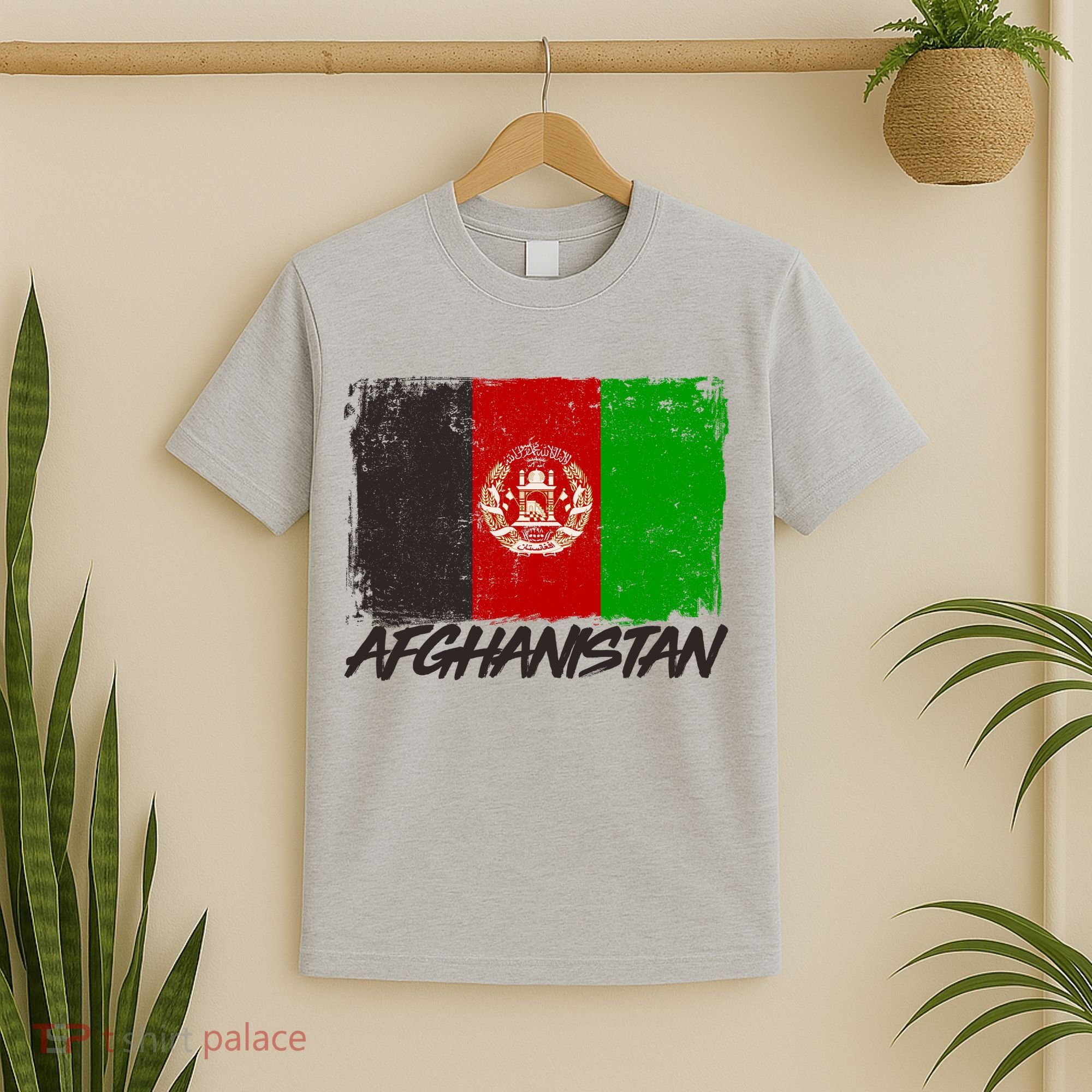 Distressed Afghanistan Flag T-Shirt