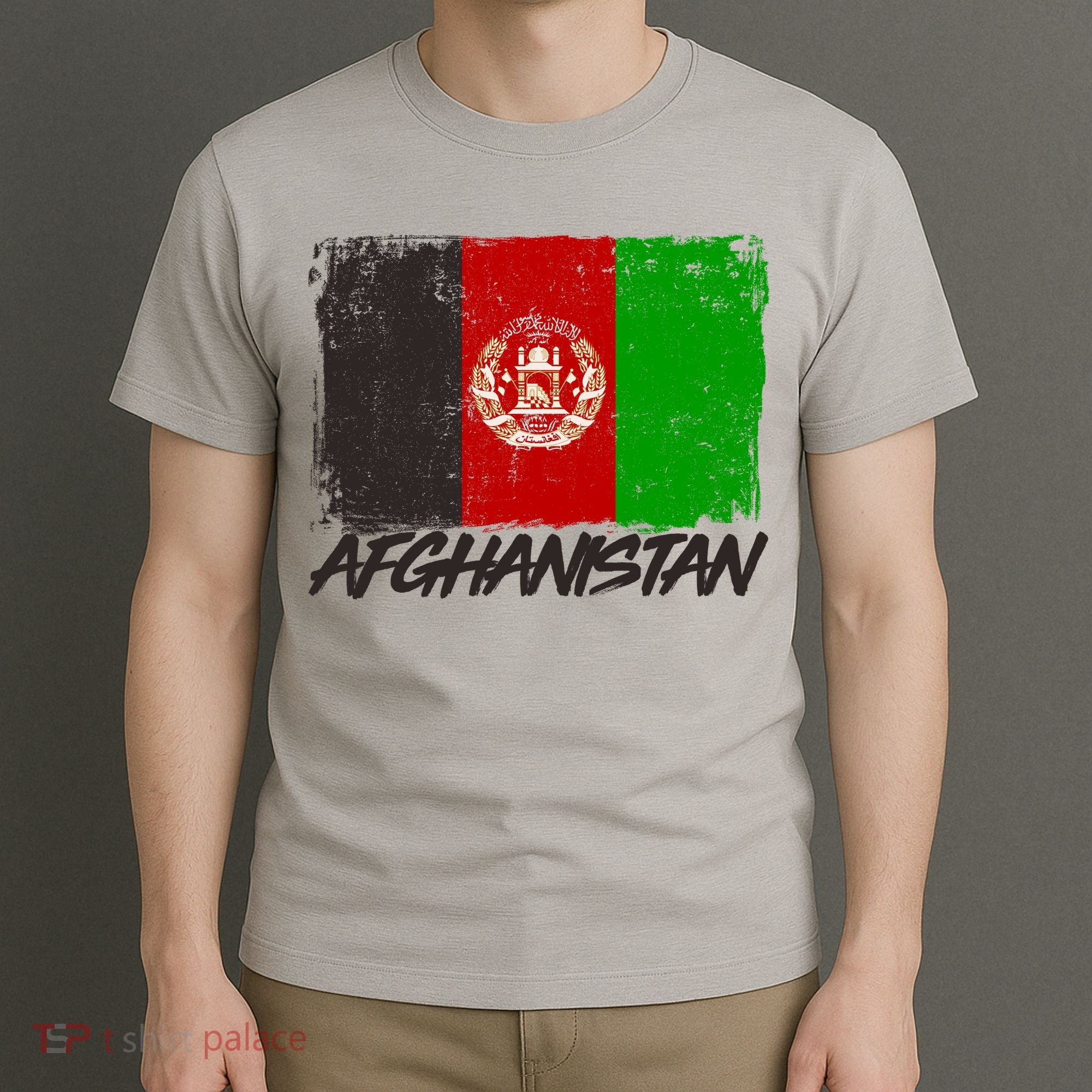 Distressed Afghanistan Flag T-Shirt
