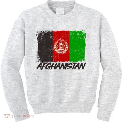 Distressed Afghanistan Flag Kids Sweatshirt