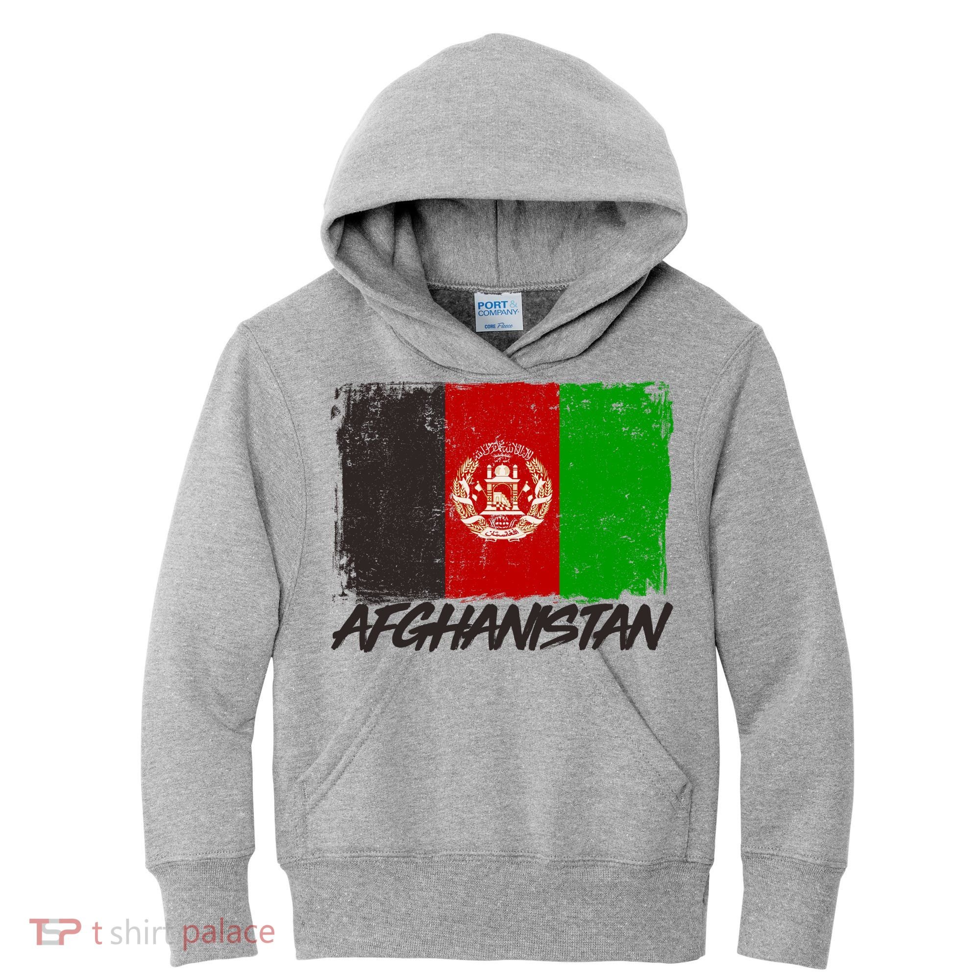 Distressed Afghanistan Flag Kids Hoodie