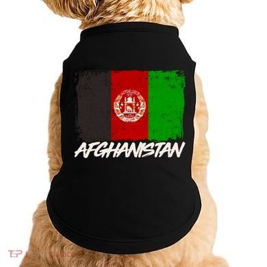 Distressed Afghanistan Flag Doggie Tank