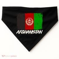 Distressed Afghanistan Flag USA-Made Doggie Bandana thumb 0