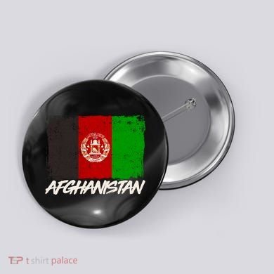 Distressed Afghanistan Flag Button