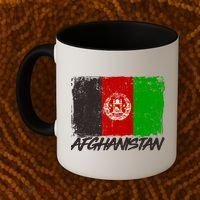Distressed Afghanistan Flag Coffee Mug thumb 2