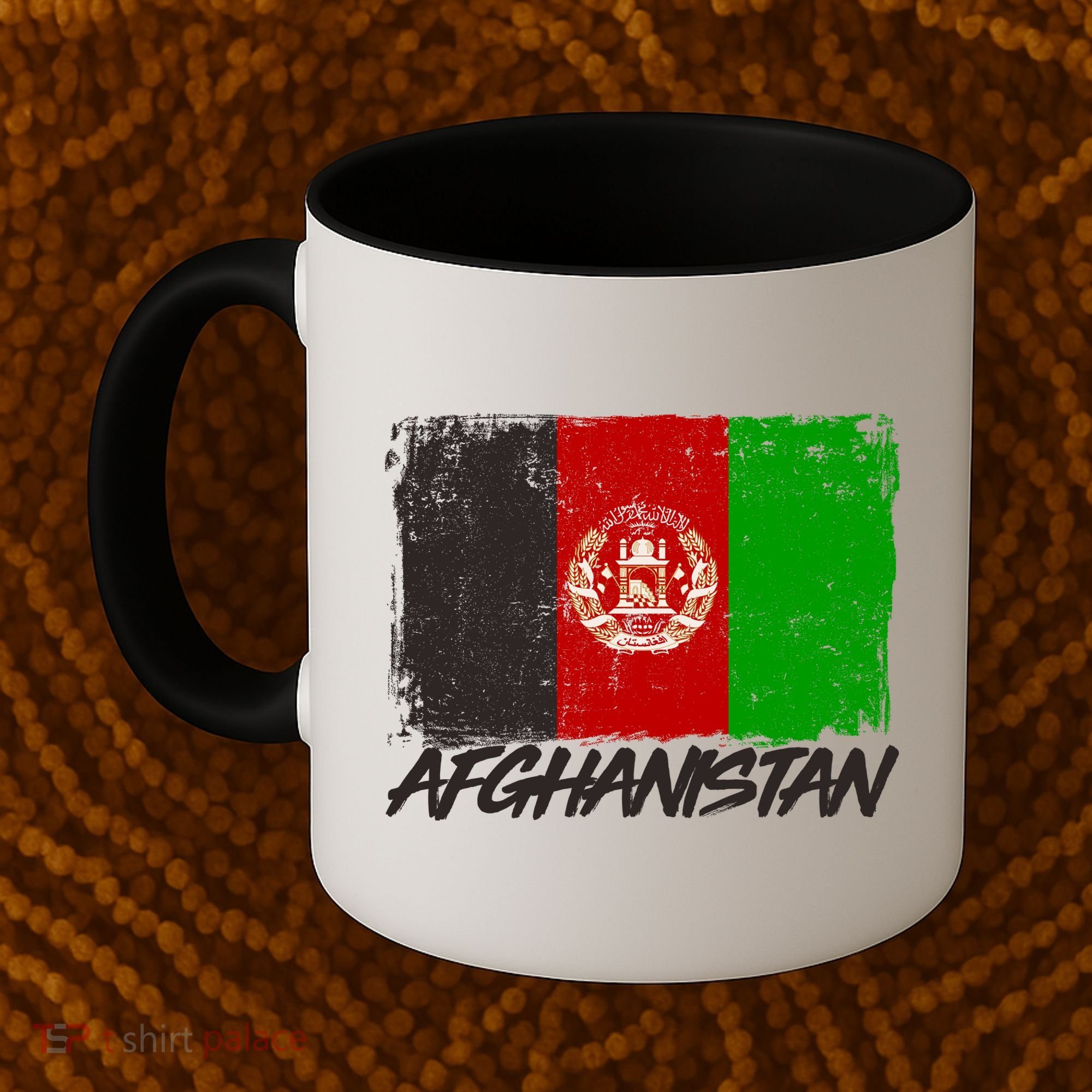 Distressed Afghanistan Flag Coffee Mug
