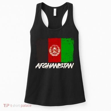 Distressed Afghanistan Flag Women's Tank Top